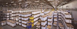 Warehouse full of Pails and Buckets