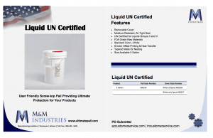 Liquid UN Certified Info Sheet